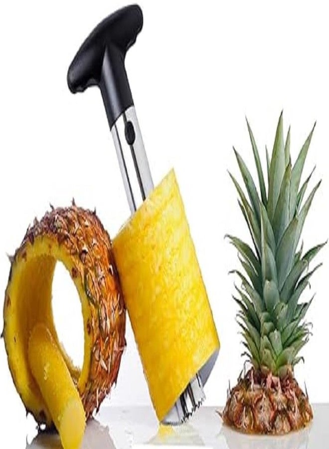 N M Z Stainless Steel Pineapple Peeler/Pineapple Cutter and Fruit Peeler Corer Slicer/Easy Kitchen Tool Stainless Steel Fruit Pineapple Peeler (1 Pc) - Image 4